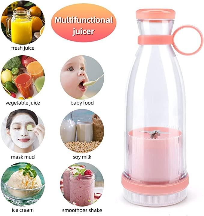 Fresh Juice Portable Blender 350Ml  Grinder For Smoothie Or Shakes, Mini Juicer